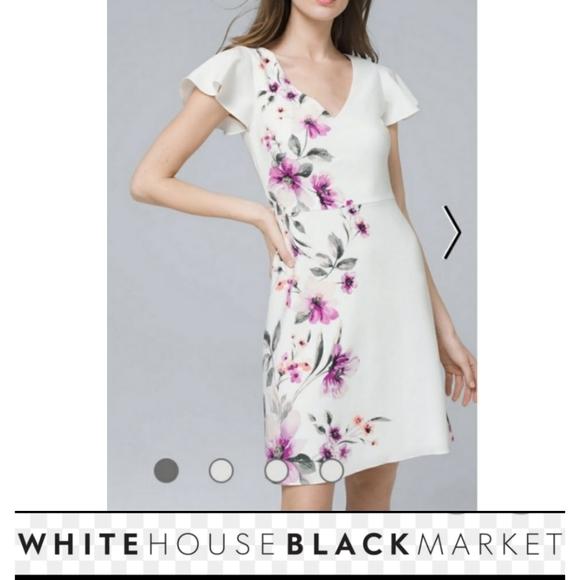 White House Black Market Dresses & Skirts - White House Black Market floral A-line dress sz 8P